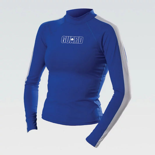 (Price/each)Dolfin 202RG - Women's Rash Guard-Guard Royal-M